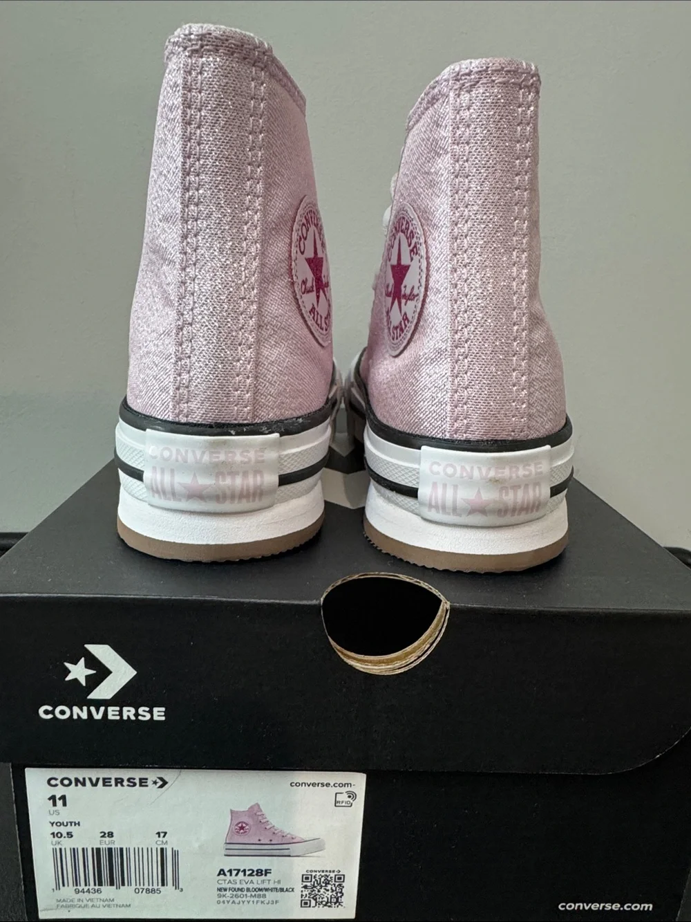 Converse Chuck Taylor All Star EVA Lift Platform Shine Pink Size 11 New NIB
